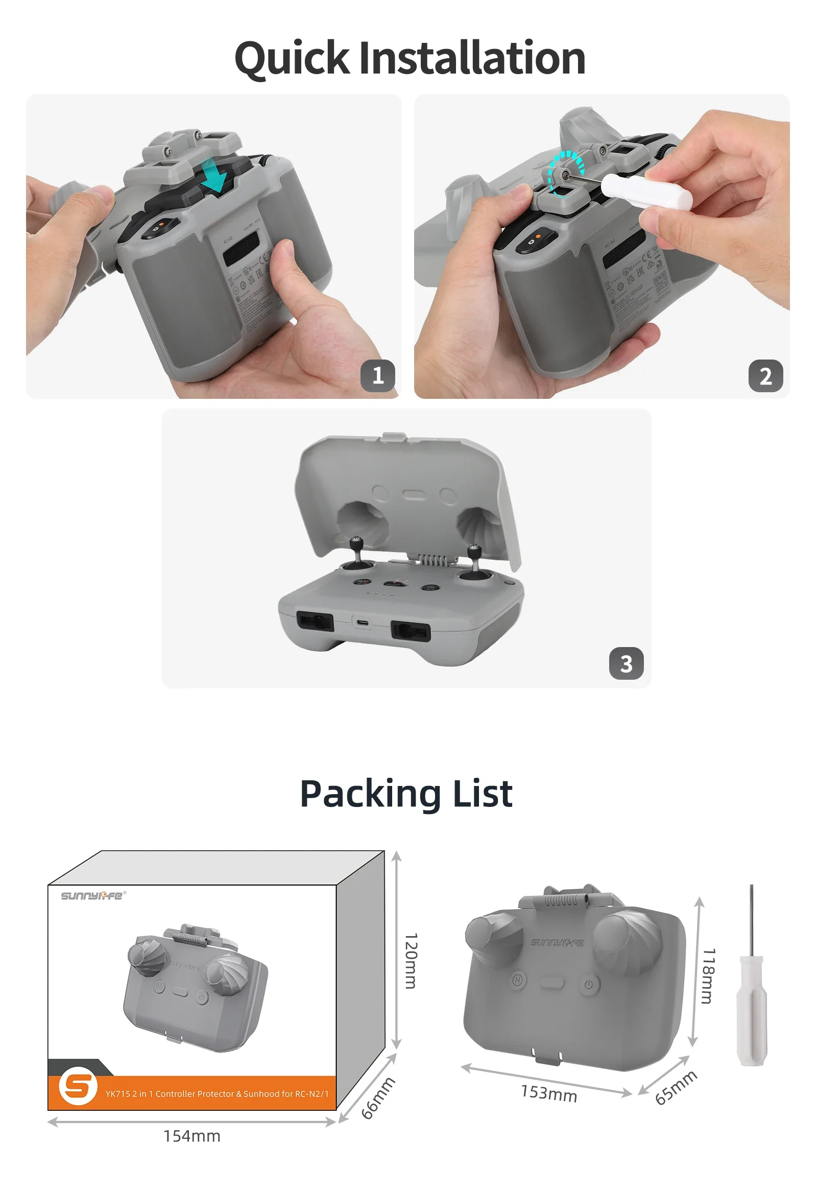 2 in 1 Controller Protector Su - огляд і ціна Drone Rc Controller Cover