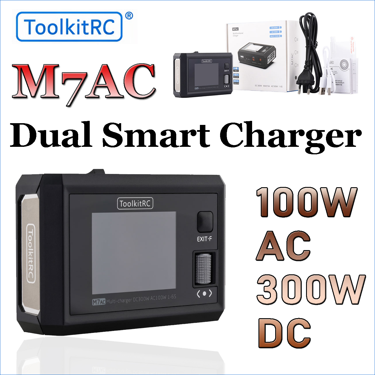 ToolkitRC M7AC 100W AC 300W DC - огляд і ціна Drone Rc Signal