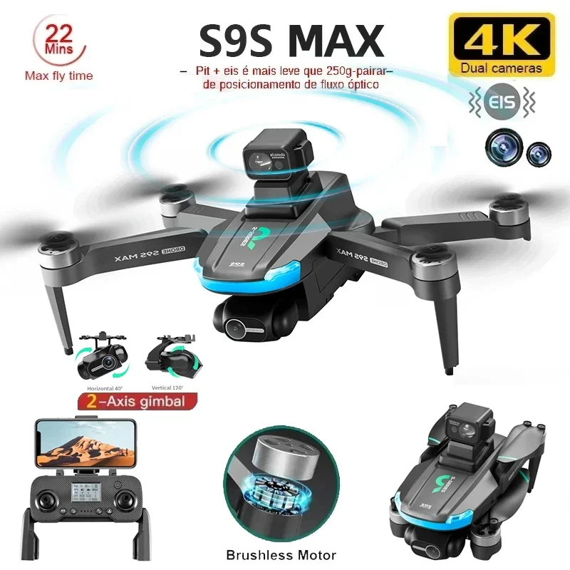 NEW S9S MAX MINI Drone 4K 2-Ax - огляд і ціна Drone Rc Cable