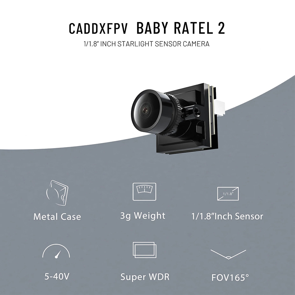CADDX Micro FPV Camera Ratel 2 - огляд і ціна Drone Rc Camera