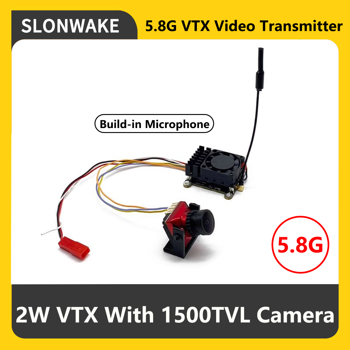 SLONWAKE 5.8G 2000mW FPV VTX T - огляд і ціна Drone Rc Camera