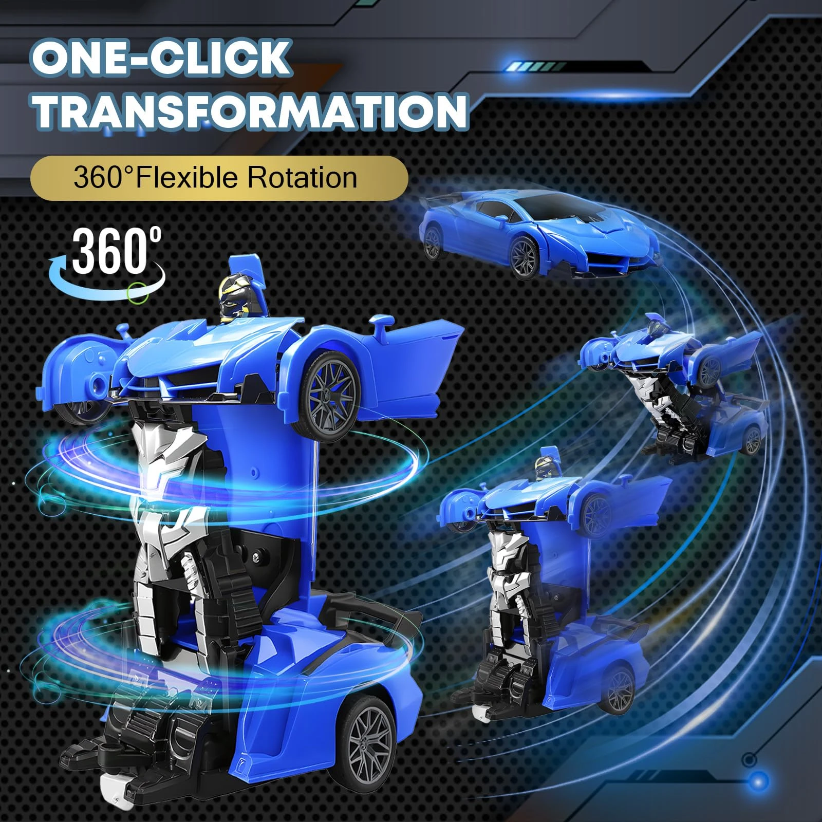 2 In 1 RC Transforming Car Rob - огляд і ціна Drone Or Rc Car