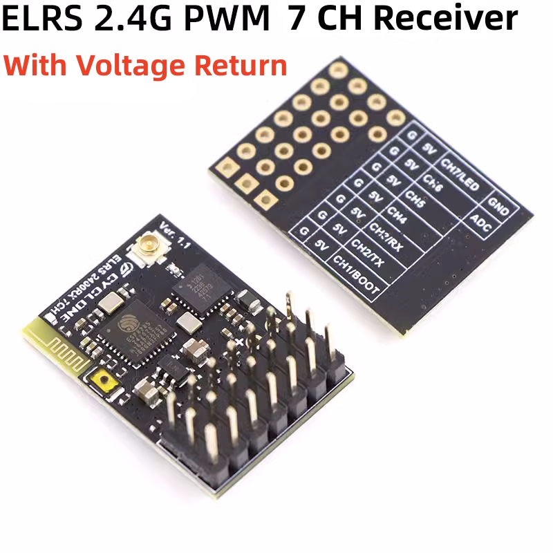 ELRS 2.4G PWM 7CH 6CH CRSF Rec - огляд і ціна Drone Rc Battery