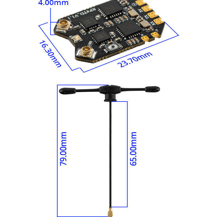 RadioMaster RP4TD ExpressLRS 2 - огляд і ціна Drone Frame 5 Inch