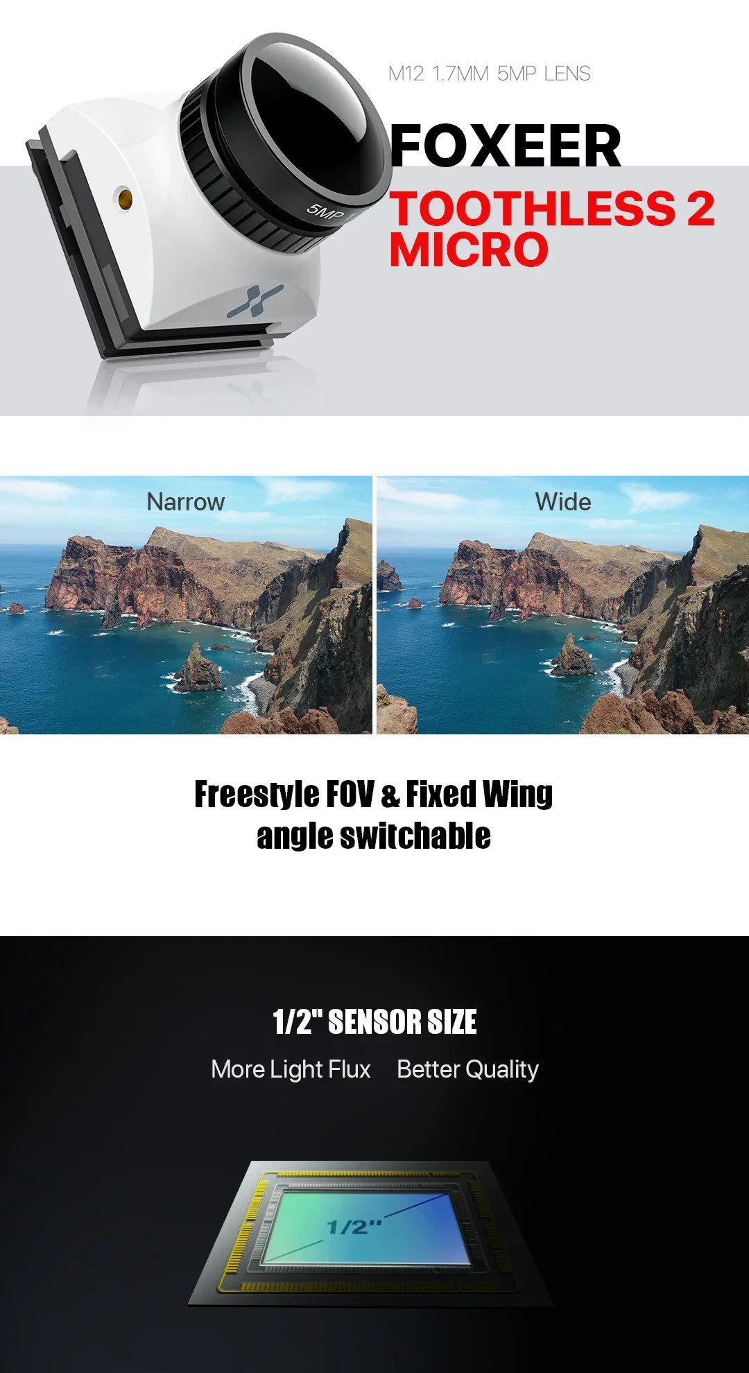 FOXEER Micro Toothless 2 FOV S - огляд і ціна Drone Rc Signal